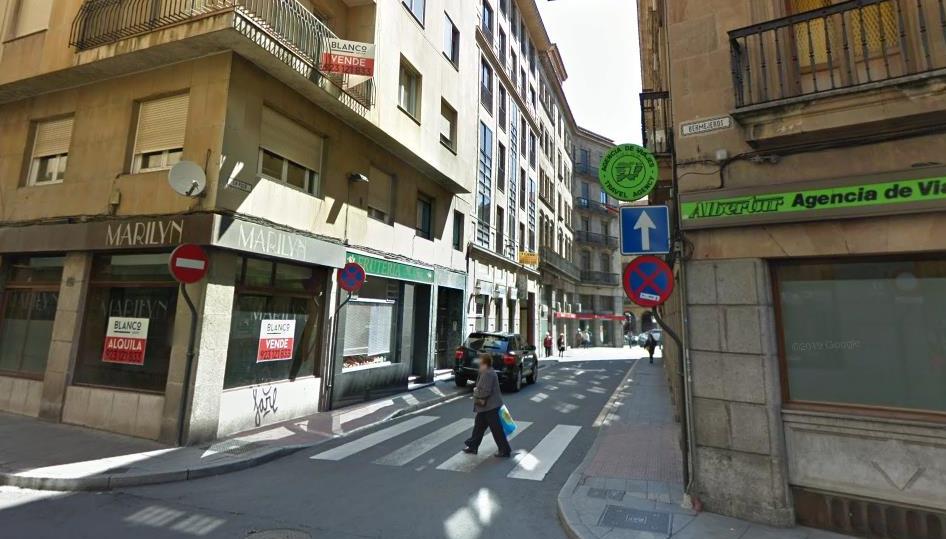 Calle La Rosa, junto a la Gran Vía. Foto Google Maps