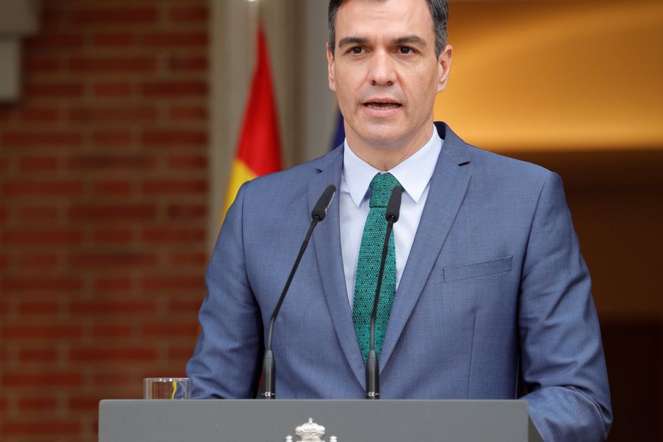 El presidente del Gobierno, Pedro Sánchez, comparece ante los medios para informar sobre los cambios en el Ejecutivo. Foto: EP