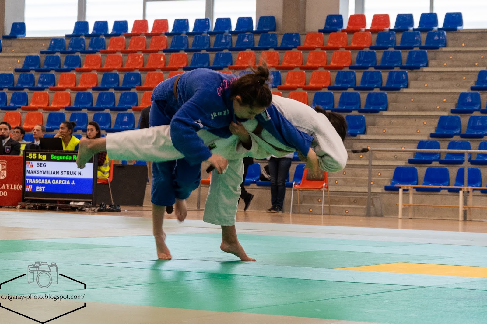 Acción en un combate de judo