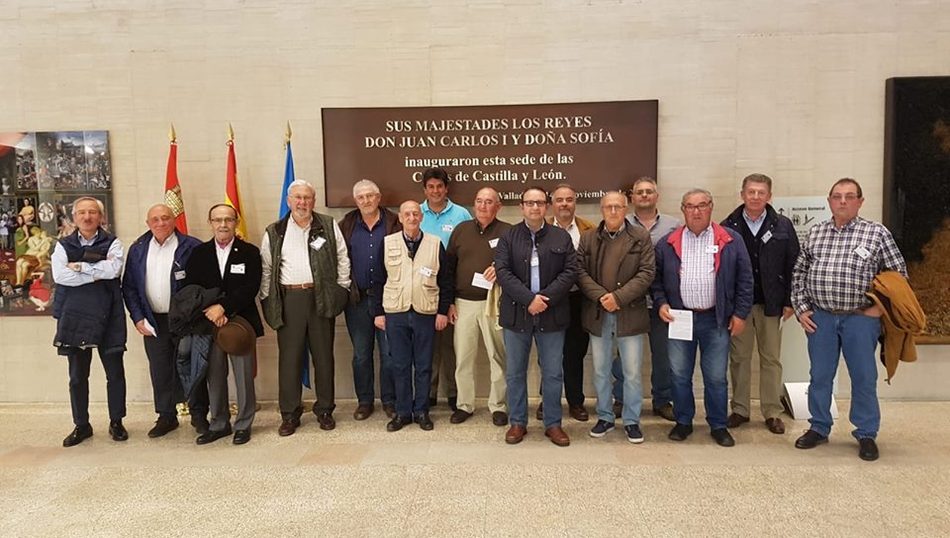 Responsables de la Federación de Caza de Castilla y León momentos antes de que se aprobase la modificación de la  Ley / FCCYL