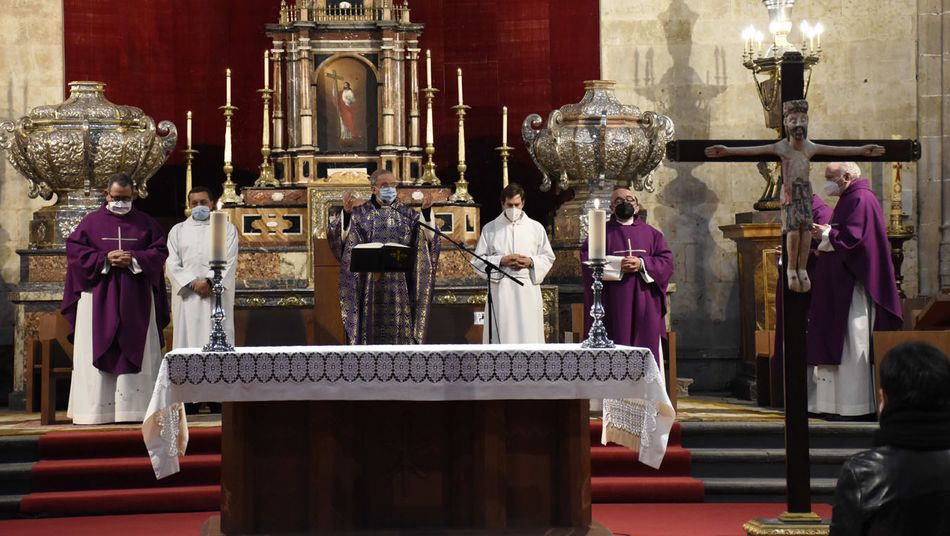 Eucaristía por las víctimas de la pandemia. Foto: Óscar García/Diócesis de Salamanca