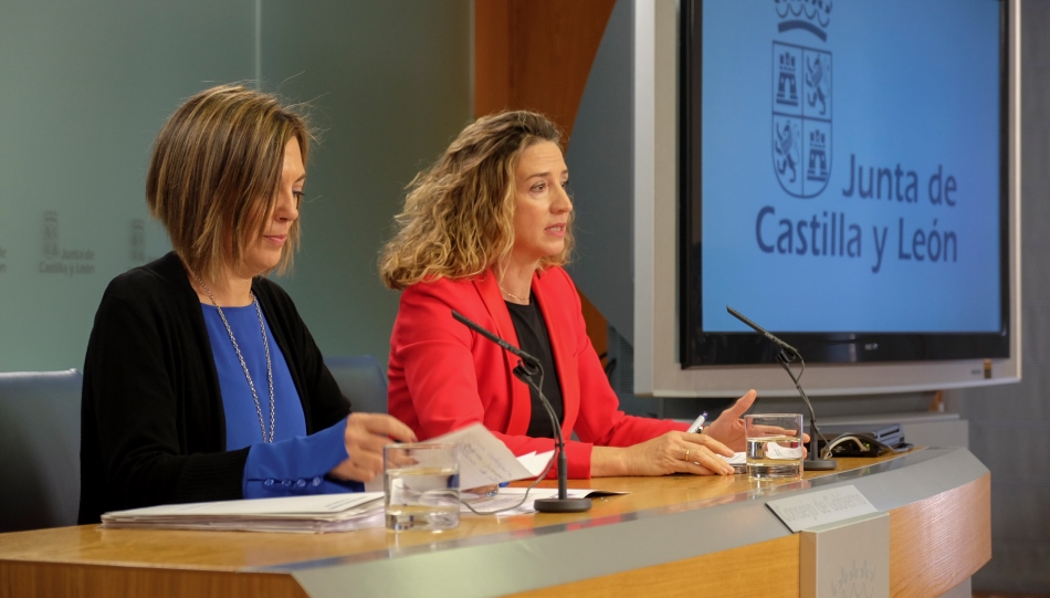 Milagros Marcos y Alicia García, portavoces del Gobierno de Castilla y León
