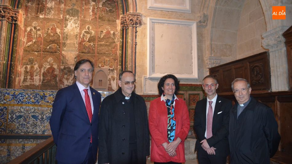 La consejera de Cultura ha visitado las obras junto al alcalde, el obispo y el rector de la USAL. Foto: Lydia González