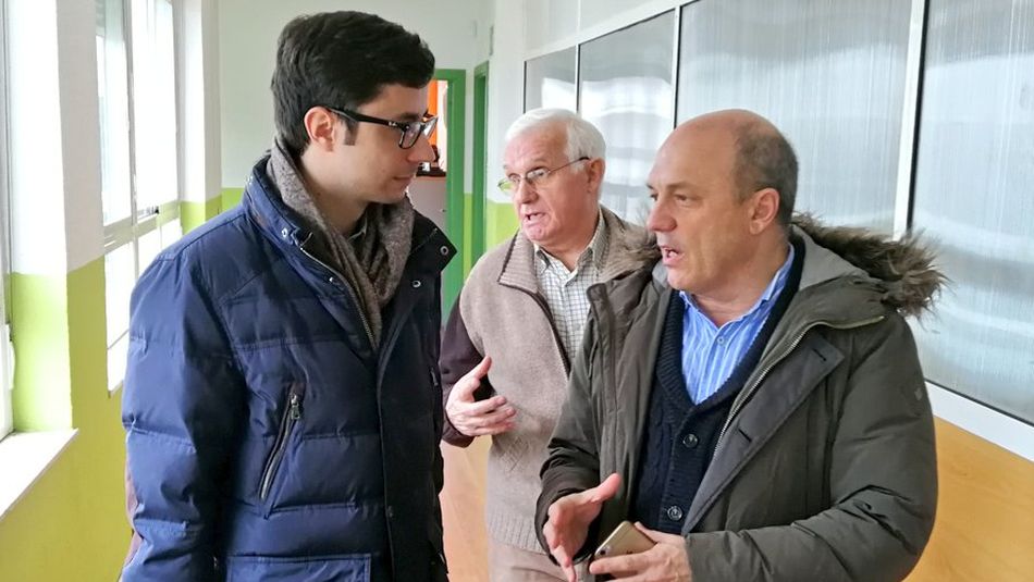 Visita de José Luis Mateos, candidato socialista a la Alcaldía, a uno de los centros de Asprodes