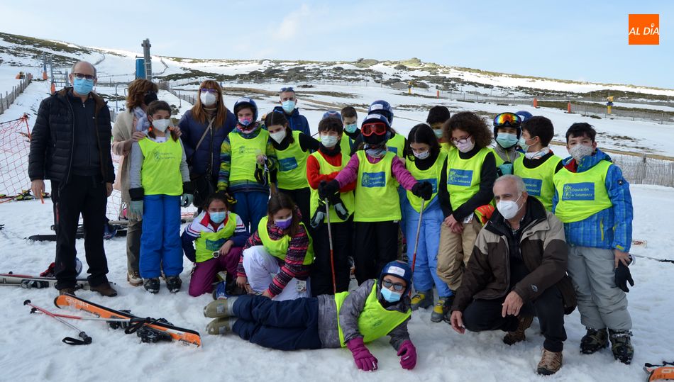 Primera jornada de Bautismos Blancos en la estación de esquí Sierra de Béjar