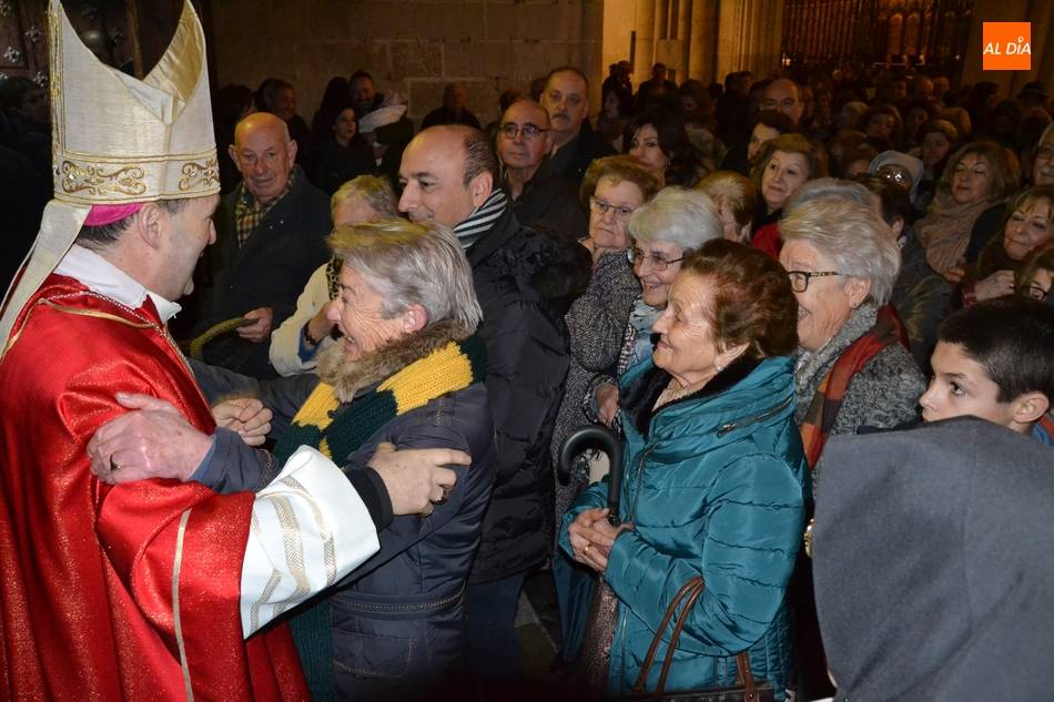El obispo Berzosa se despidió de los fieles en la tarde de ayer
