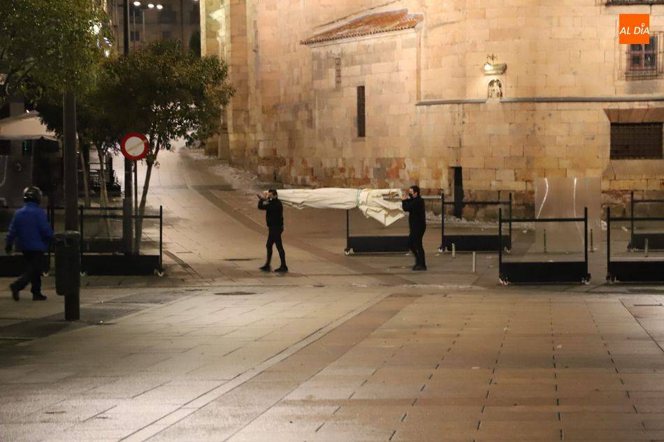 Imagen de archivo de la ciudad de Salamanca durante el toque de queda de meses atrás