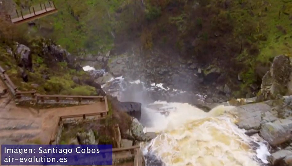 Telecinco promociona las cascadas de las Arribes del Duero en su telediario  