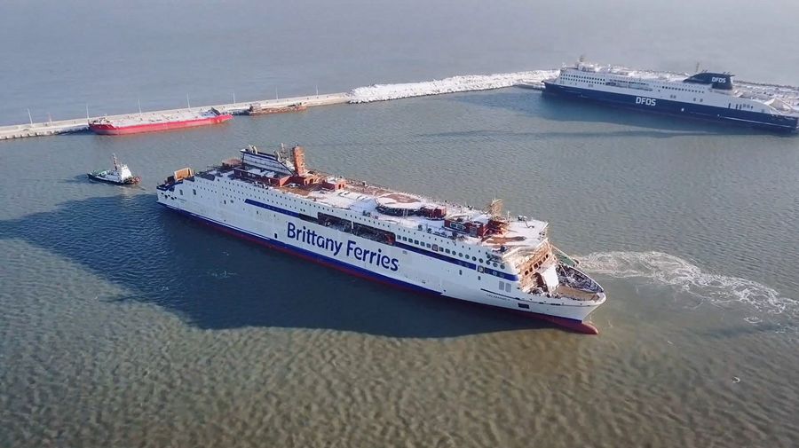 Uno de los buques de la compañía Brittany Ferries. Foto de archivo