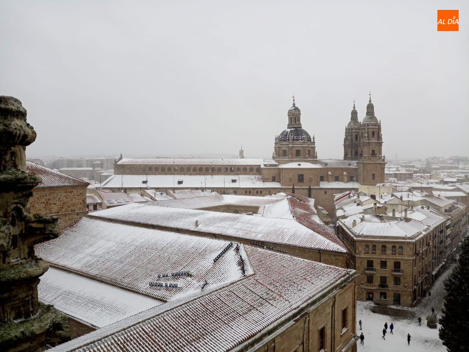 Foto 3 - Vistas de Salamanca cubierta por la nieve desde la Catedral