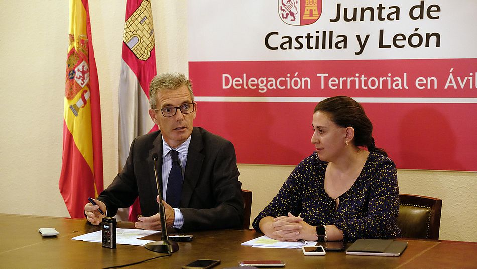 Rueda de prensa en la delegación de la Junta en Ávila para explicar los motivos del fallecimiento de este hombre