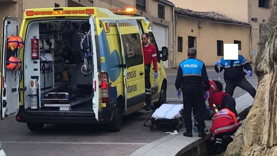 Accidente de un ciclista en Ciudad Rodrigo