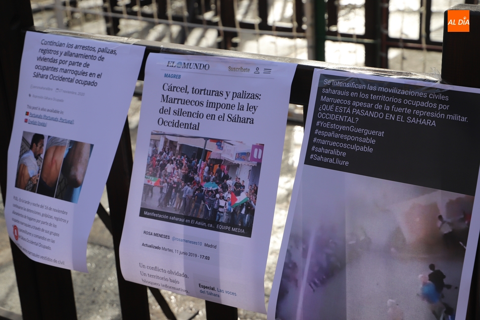 Foto 6 - La Plaza Mayor acoge una manifestación a favor del Pueblo Saharui