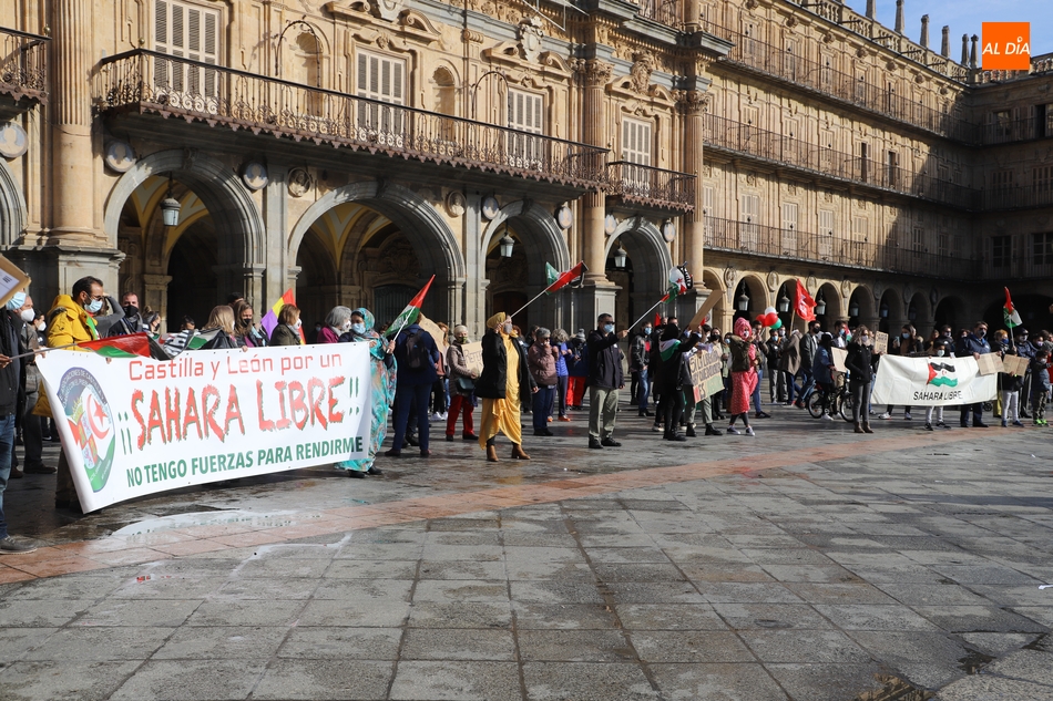 Foto 5 - La Plaza Mayor acoge una manifestación a favor del Pueblo Saharui