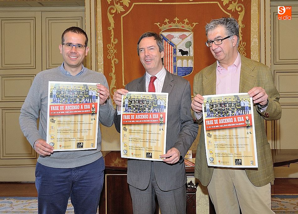 La fase de ascenso a la liga EBA ha sido presentada esta mañana en el Consistorio de Salamanca