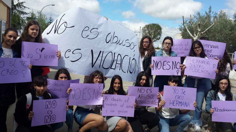 Concentración en Vitigudino contra la sentencia de La Manada  
