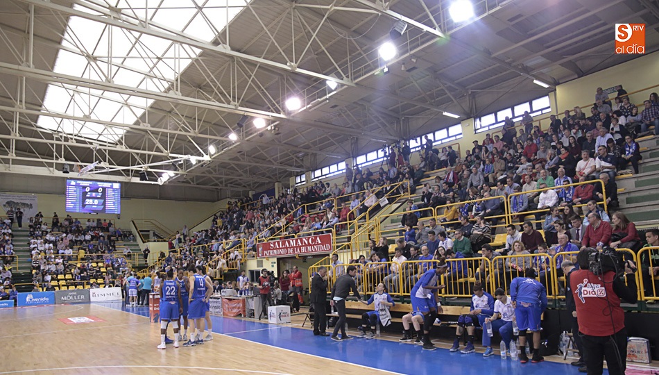Aspecto de la grada en el partido de semifinales ante Uni Ferrol. Foto: Alejandro López