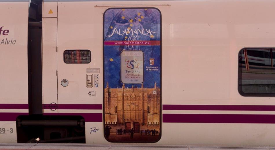 Foto 4 - Los trenes Alvia promocionan por el país a Salamanca y el VIII Centenario de la Universidad