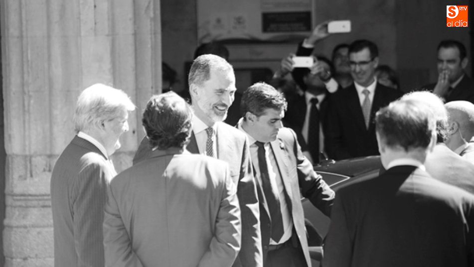Felipe VI en una visita anterior a Salamanca