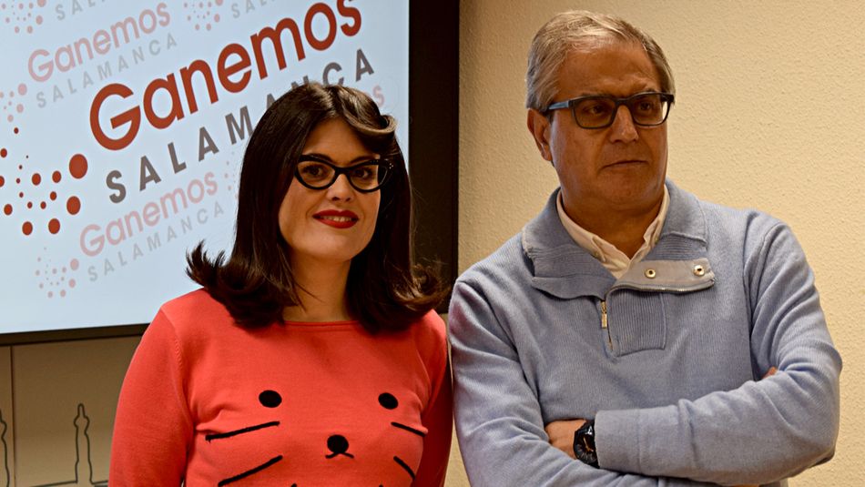 Virginia Carrera y Gabriel Risco, concejales de Ganemos Salamanca