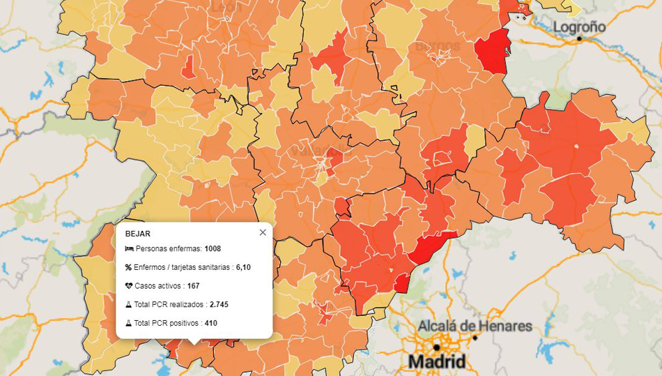 Datos oficiales facilitados por la Junta de Castilla y León