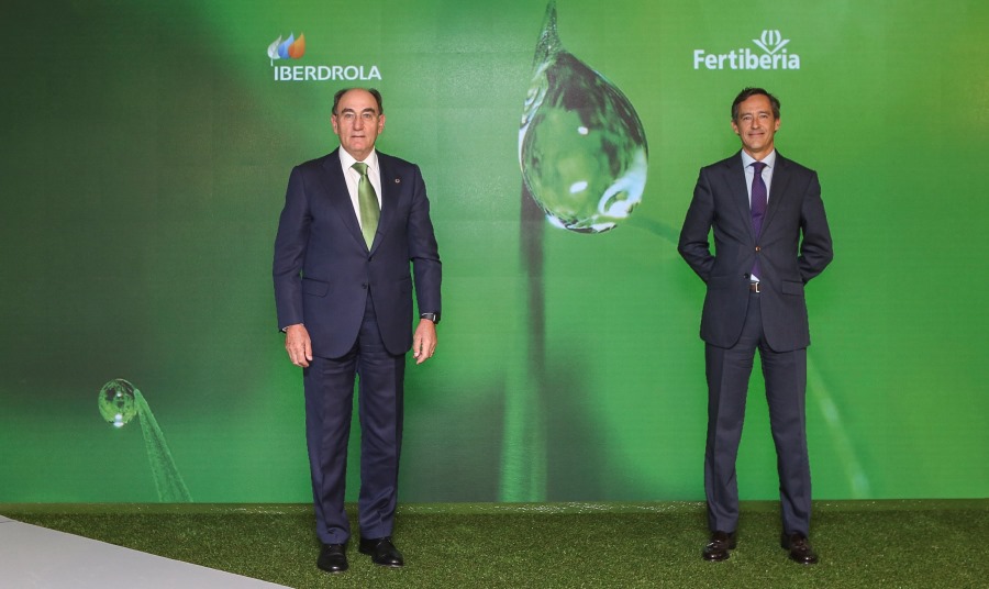 Ignacio Galán, presidente de Iberdrola, y Javier Goñi, presidente de Fertiberia