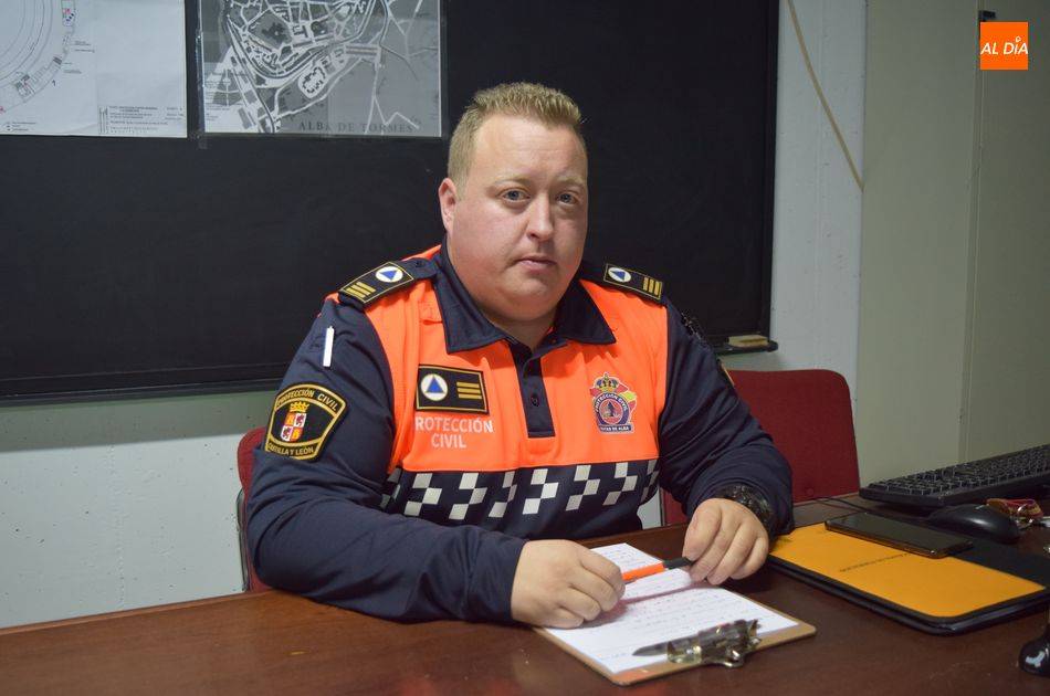 Carlos Pérez Luque, jefe de la Agrupación de Protección Civil Mancomunidad ‘Rutas de Alba’