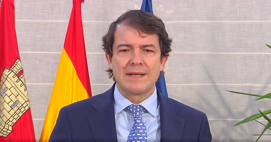Imagen del vídeo que ha publicado el presidente de la Junta de Castilla y León, Alfonso Fernández Mañueco. - EUROPA PRESS
