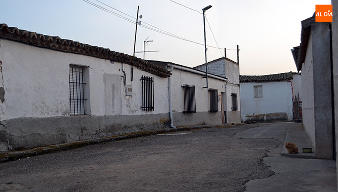 Una de las calles de la localidad de Campo de Peñaranda