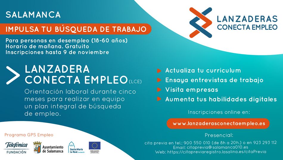 Foto 2 - Salamanca contará a partir de noviembre con una nueva Lanzadera Conecta Empleo