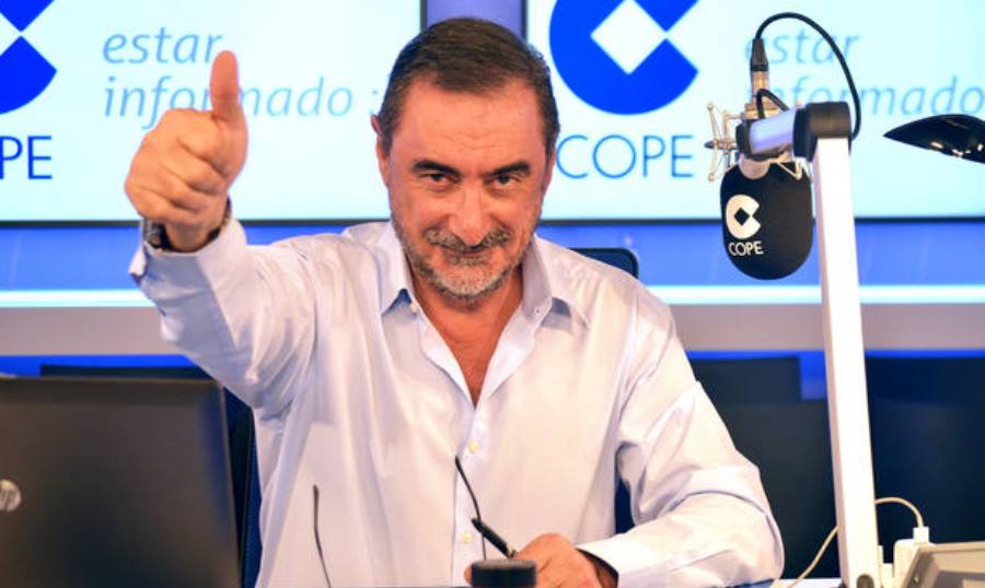 Carlos Herrera, estrella radiofónica de la Cope. Foto Cope