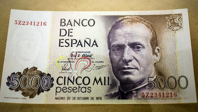 Billete de 5000 pesetas. EP