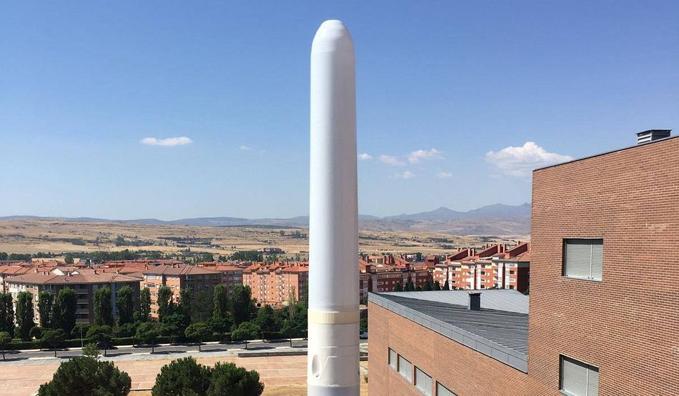 Aspecto de los innovadores aerogeneradores - Facebook Escuela Politécnica Superior de Ávila