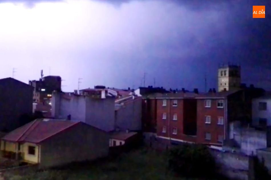 Fuerte tormenta en Vitigudino durante la noche del 7 al 8 de mayo  