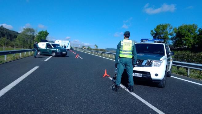 Control de carreteras en Granada. Foto Guardia Civil