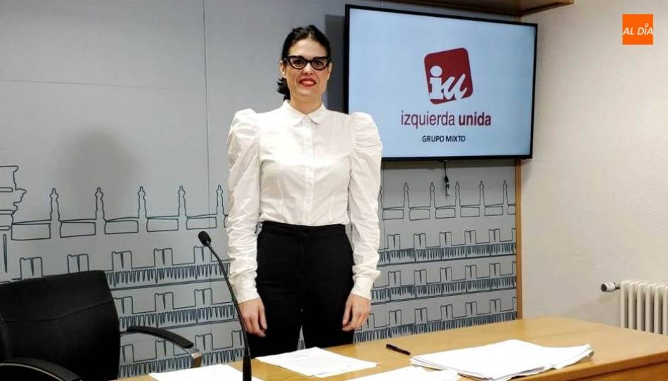 Virginia Carrera, concejal del Grupo Mixto en el Ayuntamiento de Salamanca e integrante de Izquierda Unida