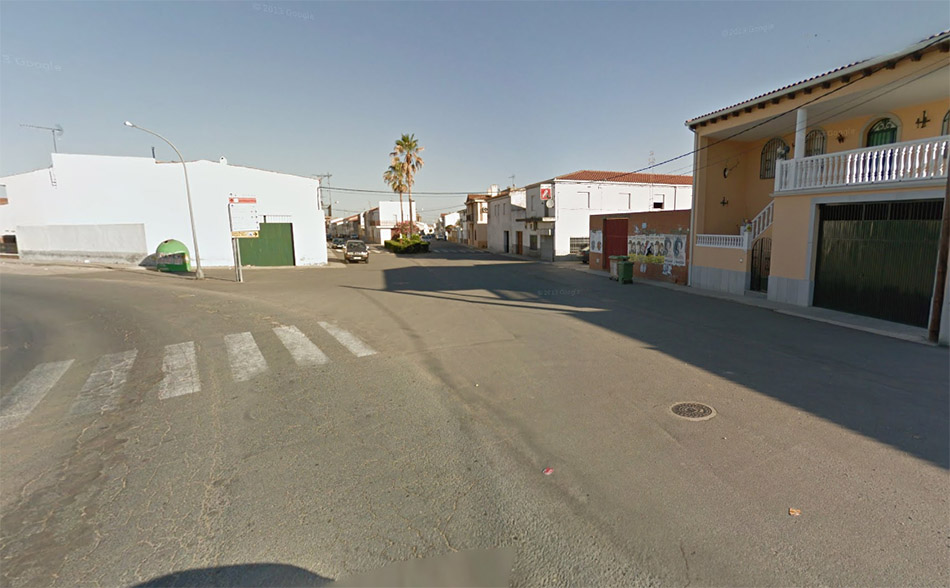 Localidad de Riolobos en Cáceres. Foto: Google Maps