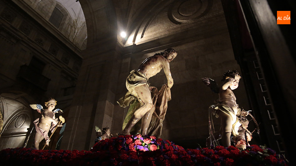  El ‘Flagelado’, obra cumbre del escultor Luis Salvador Carmona, dentro de la Clerecía. Fotos: Alejandro López