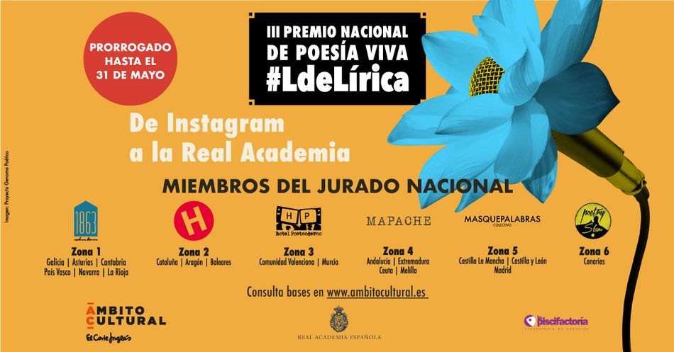 Foto 1 - Últimas semanas para participar en el III Premio Nacional de Poesía Viva #LDeLírica de Ámbito...