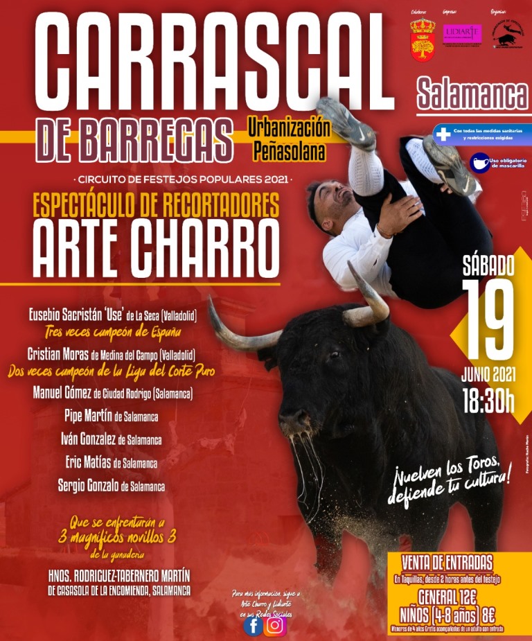 Arte Charro se encarga de las pr&oacute;ximas citas con los recortes de Carrascal de Barregas y Zamora  