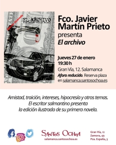 Foto 3 - Francisco Javier Martín Prieto presentará el jueves la edición ilustrada de su primera novela, 'El archivo'