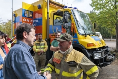 Visita SS.MM. los Reyes a zonas afectadas por incendios en Zamora | Fotos: JCYL