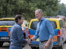 Visita SS.MM. los Reyes a zonas afectadas por incendios en Zamora | Fotos: JCYL