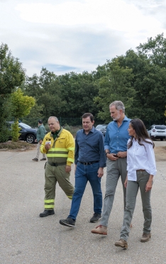 Visita SS.MM. los Reyes a zonas afectadas por incendios en Zamora | Fotos: JCYL