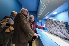 Imágenes de la visita de Santonja y de la recreación de la trilla el pasado verano (Fotos: Manuel Lamas)