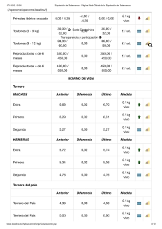 Foto 8 - El cereal registra una ligera tendencia al alza con corderos, tostones y el vacuno para vida