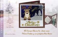 Acto de entrega de premios del concurso de postales navideñas en el IES Campo Charro de La Fuente de San Esteban