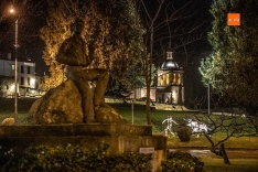 Iluminación del monumento al Carnaval del Toro