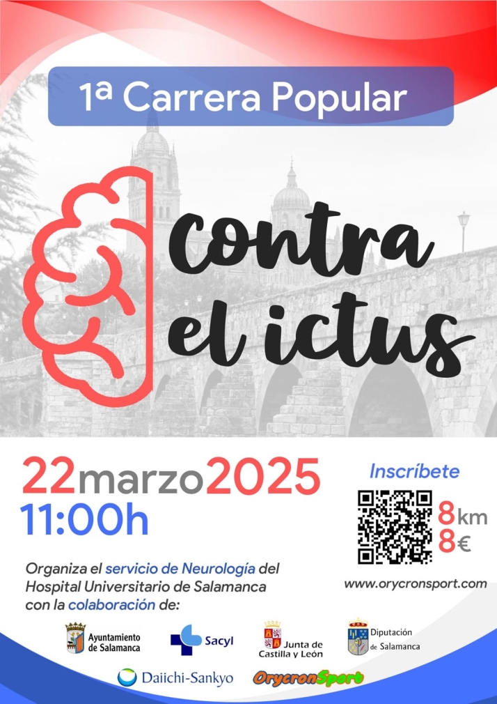 La I Carrera Popular Contra el Ictus llega este s&aacute;bado a Salamanca: &quot;La iniciativa ha nacido para crear conciencia&quot; | Imagen 1