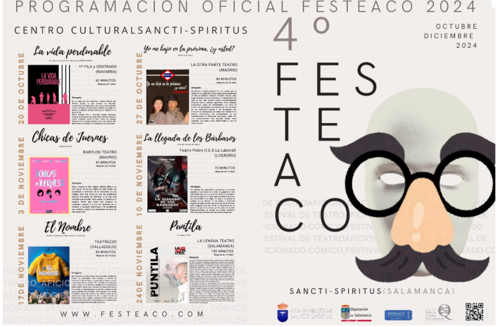 Sancti-Sp&iacute;ritus disfrutar&aacute; a partir del domingo 20 de su 4&ordm; Festival de Teatro Aficionado C&oacute;mico | Imagen 1